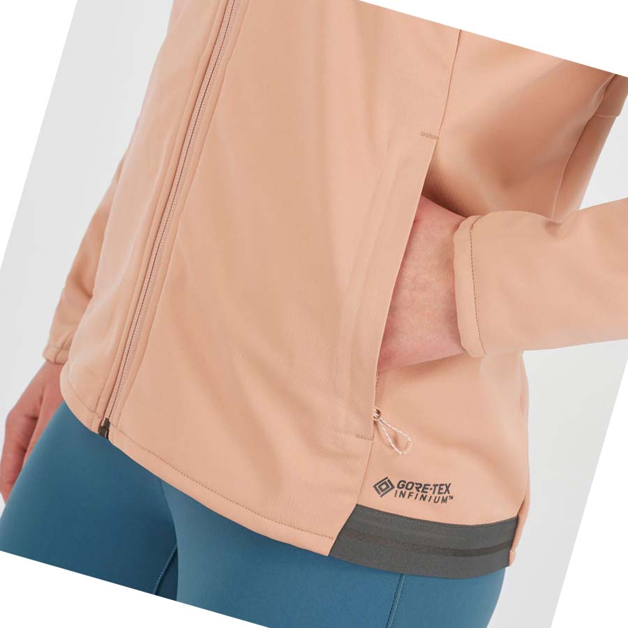 Chaquetas Salomon GORE TEX INFINIUM™ WINDSTOPPER® Mujer Rosas | MX 2436JPQ